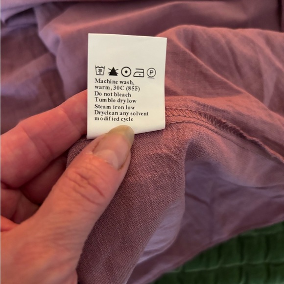 Fashion Elegant Mauve Tiered Ruffle  Maxi Dress size Small - Picture 6 of 15